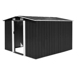 image-Garden Shed 257x298x178 cm to 257x580x181 cm Metal Green