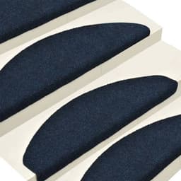 image-vidaXL Self-adhesive Stair Mats 15pcs Dark Brown 56x17x3cm Needle Punch