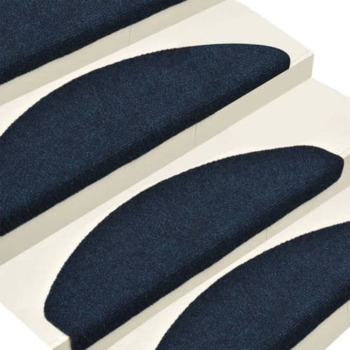 image-vidaXL Self-adhesive Stair Mats 15pcs Dark Brown 56x17x3cm Needle Punch