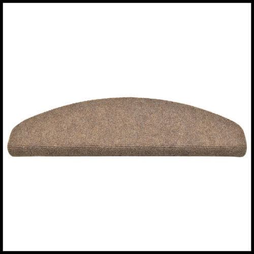 image-vidaXL Self-adhesive Stair Mats 15pcs Dark Brown 56x17x3cm Needle Punch