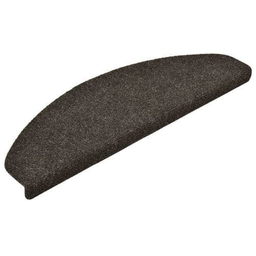image-vidaXL Self-adhesive Stair Mats 15pcs Dark Brown 56x17x3cm Needle Punch