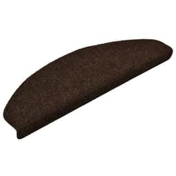 image-vidaXL Self-adhesive Stair Mats 15pcs Dark Brown 56x17x3cm Needle Punch