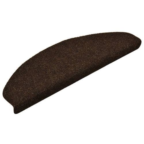 image-vidaXL Self-adhesive Stair Mats 15pcs Dark Brown 56x17x3cm Needle Punch
