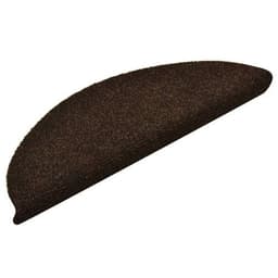 image-vidaXL Self-adhesive Stair Mats 15pcs Dark Brown 56x17x3cm Needle Punch