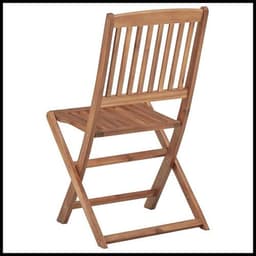 image-vidaXL Folding Outdoor Chairs 2 pcs Solid Acacia Wood