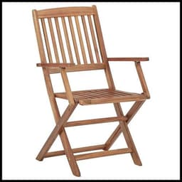 image-vidaXL Folding Outdoor Chairs 2 pcs Solid Acacia Wood