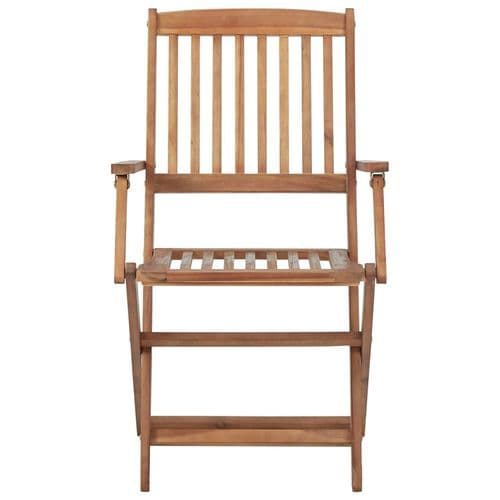 image-vidaXL Folding Outdoor Chairs 2 pcs Solid Acacia Wood