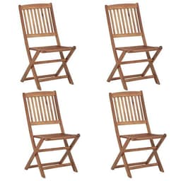 image-vidaXL Folding Outdoor Chairs 2 pcs Solid Acacia Wood