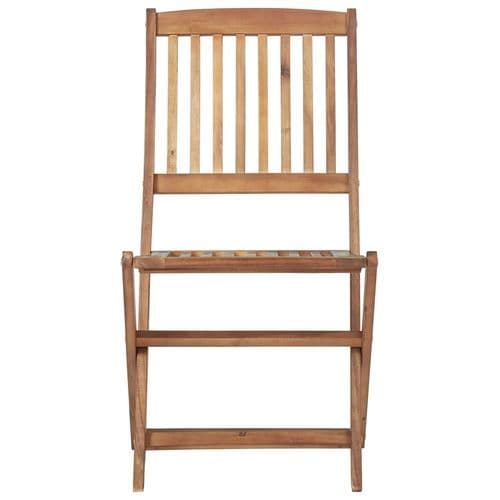 image-vidaXL Folding Outdoor Chairs 2 pcs Solid Acacia Wood