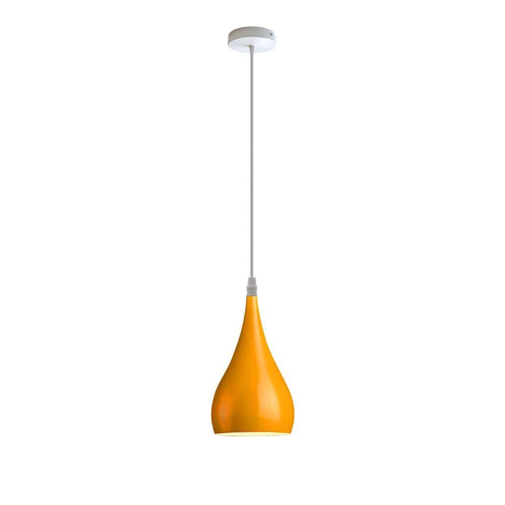 image-Metal E27 Teardrop Pendant Light Modern Industrial Hanging Light Fixture