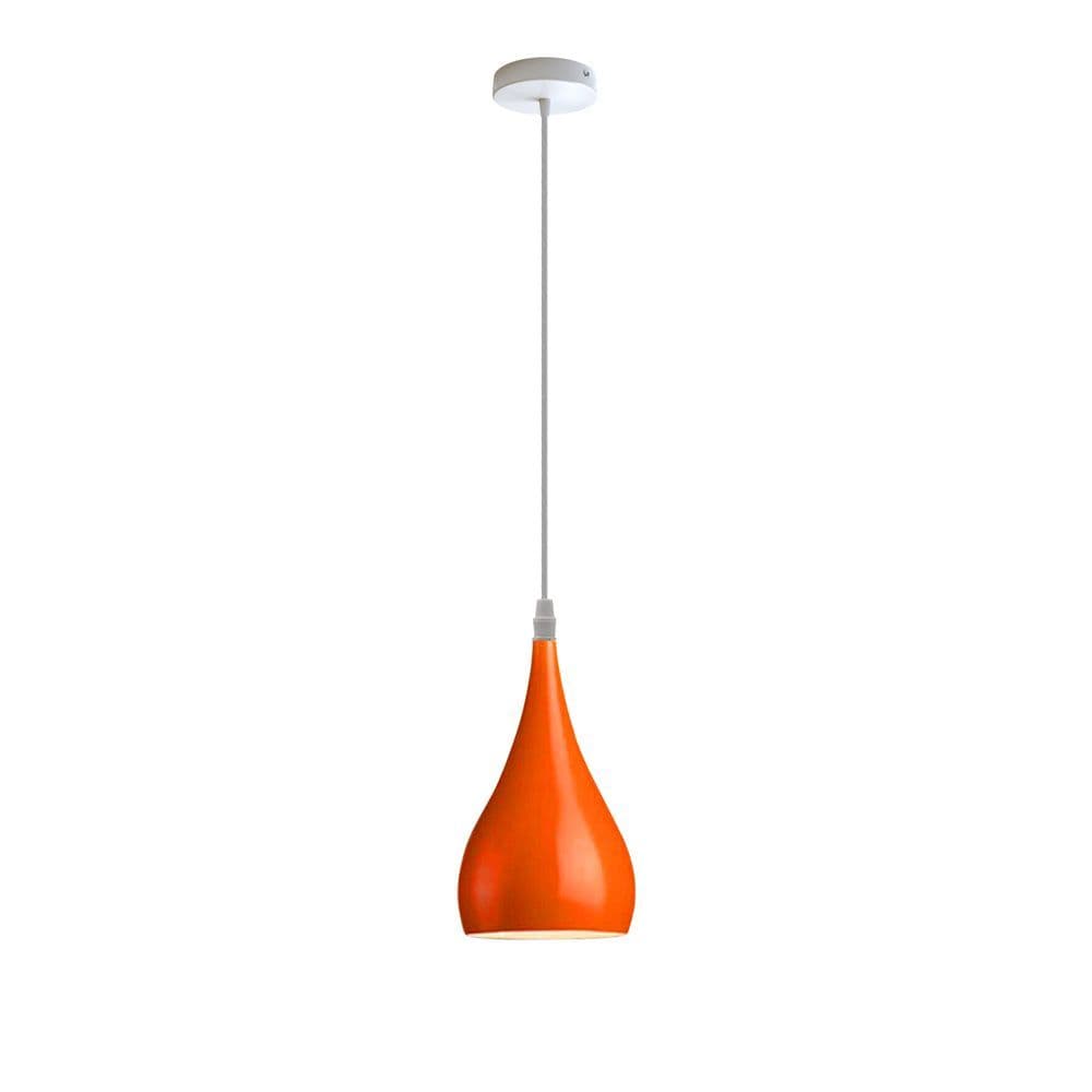 image-Metal E27 Teardrop Pendant Light Modern Industrial Hanging Light Fixture