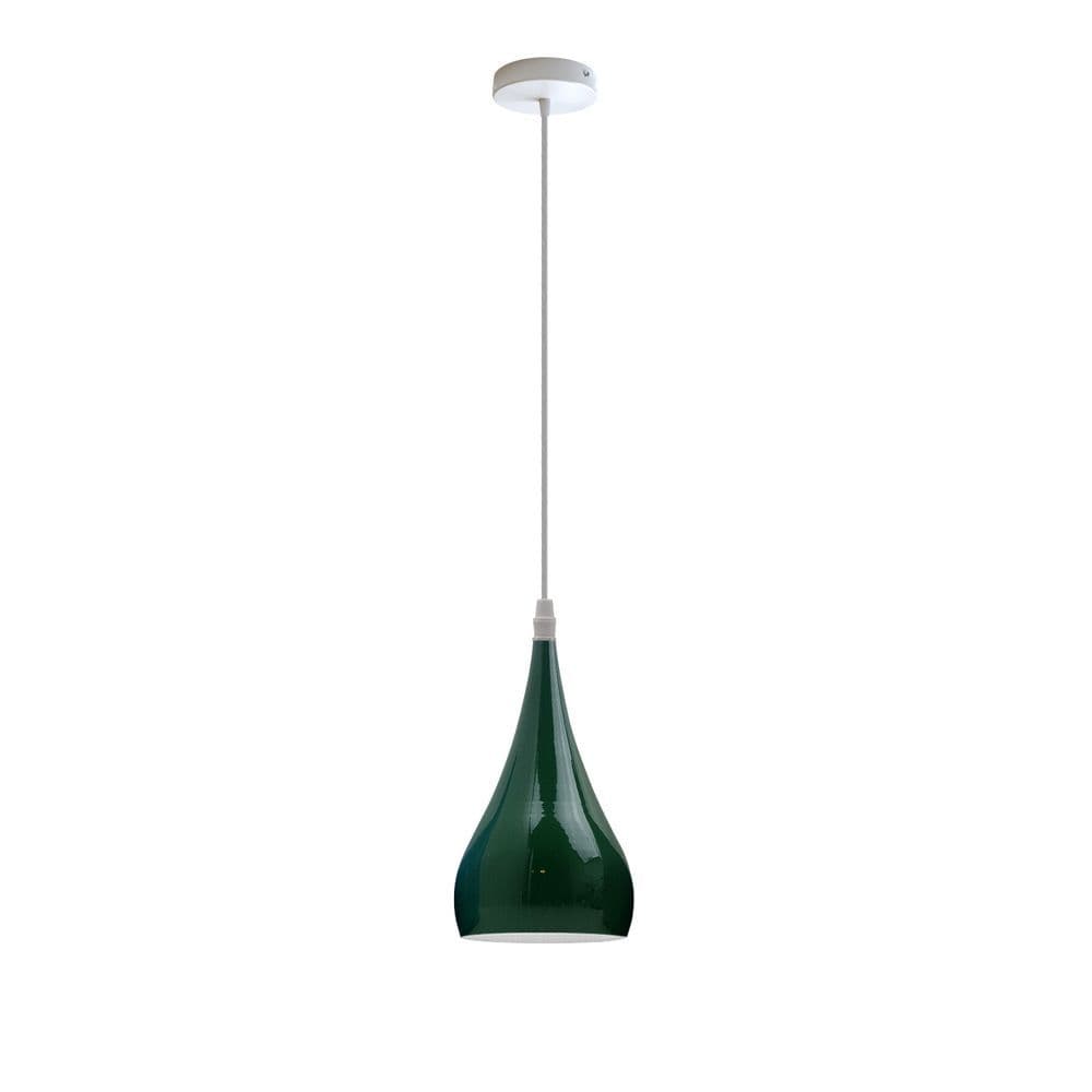 image-Metal E27 Teardrop Pendant Light Modern Industrial Hanging Light Fixture