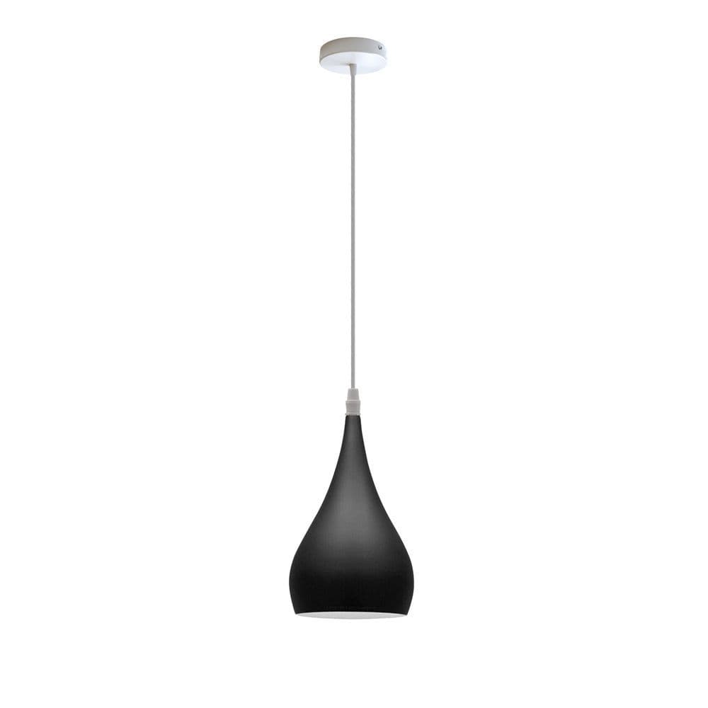 image-Metal E27 Teardrop Pendant Light Modern Industrial Hanging Light Fixture