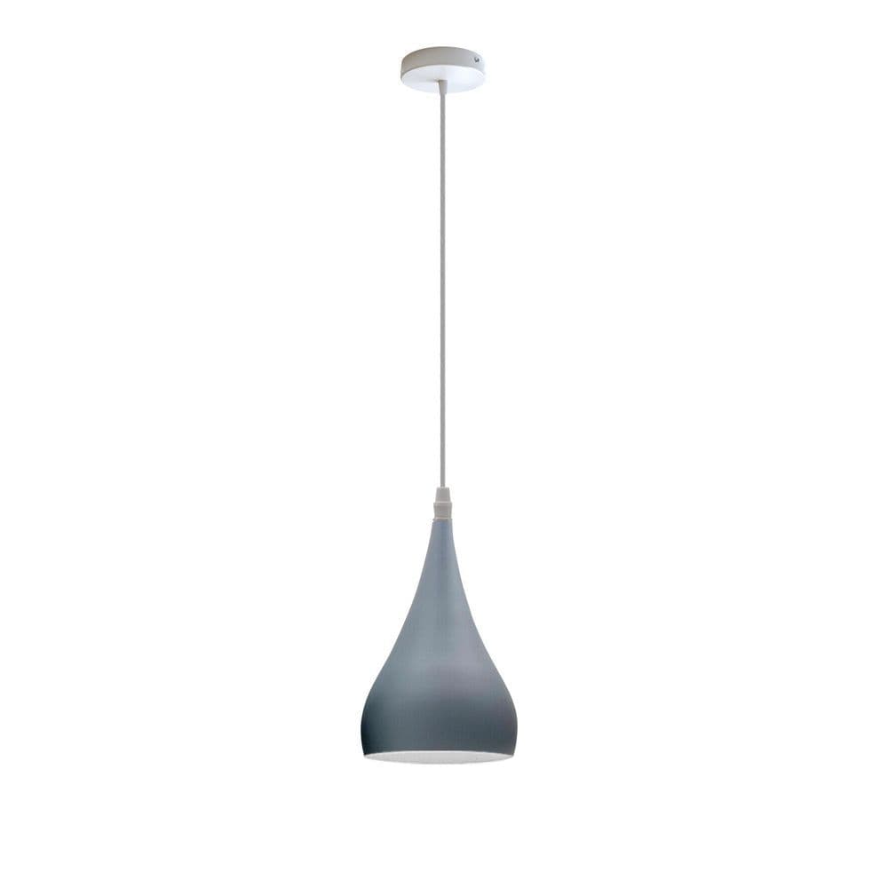 image-Metal E27 Teardrop Pendant Light Modern Industrial Hanging Light Fixture