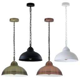 image-Vintage Industrial E27 Ceiling Light Cage Shade Loft Style Pendant Lamp