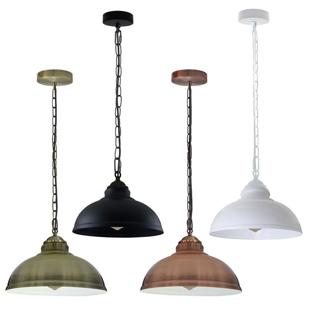 image-Vintage Industrial E27 Ceiling Light Cage Shade Loft Style Pendant Lamp