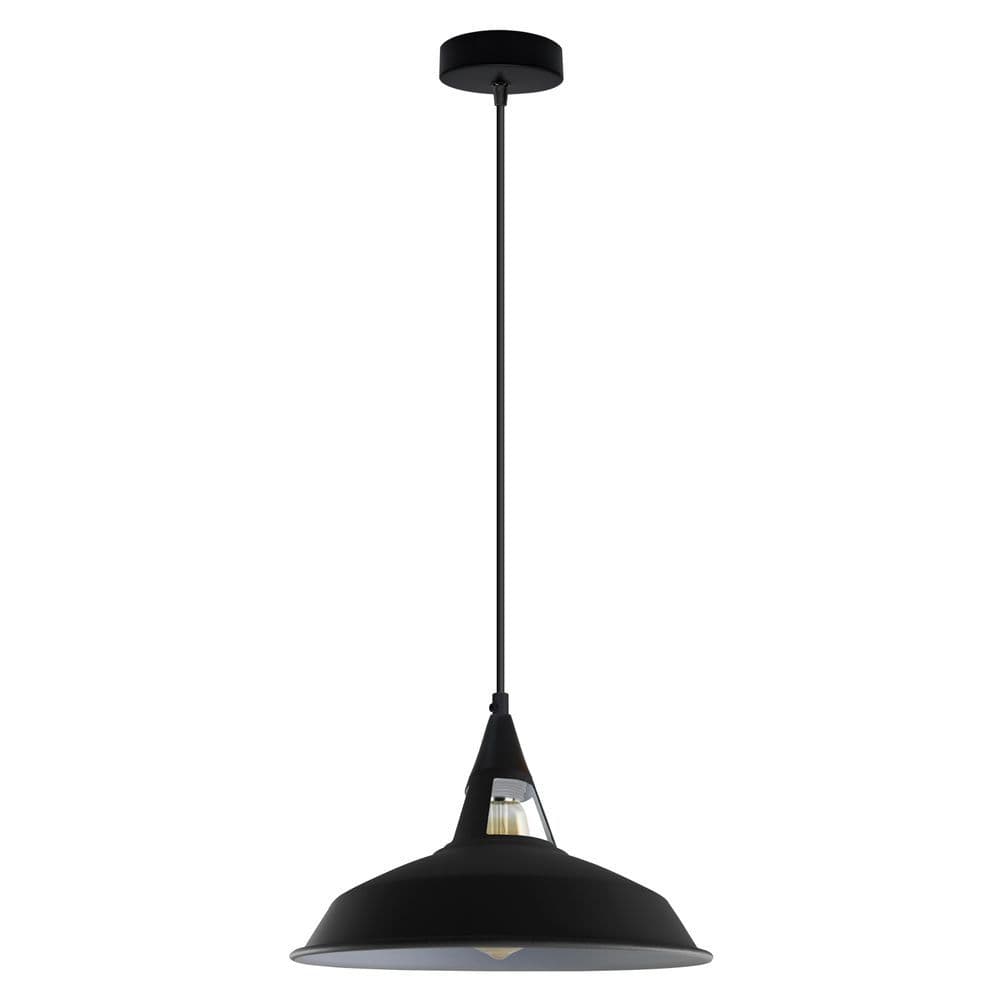 image-Vintage Industrial Retro Metal Ceiling Lamp Shade Pendant Lights , UK E27 Holder