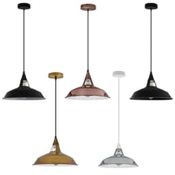 image-Vintage Industrial Retro Metal Ceiling Lamp Shade Pendant Lights , UK E27 Holder