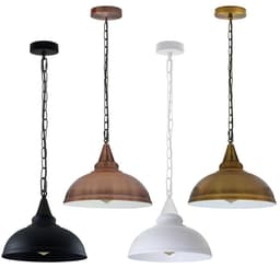 image-Vintage Industrial E27 Ceiling Hanging Light Shade Metal Ceiling Pendant Lamp