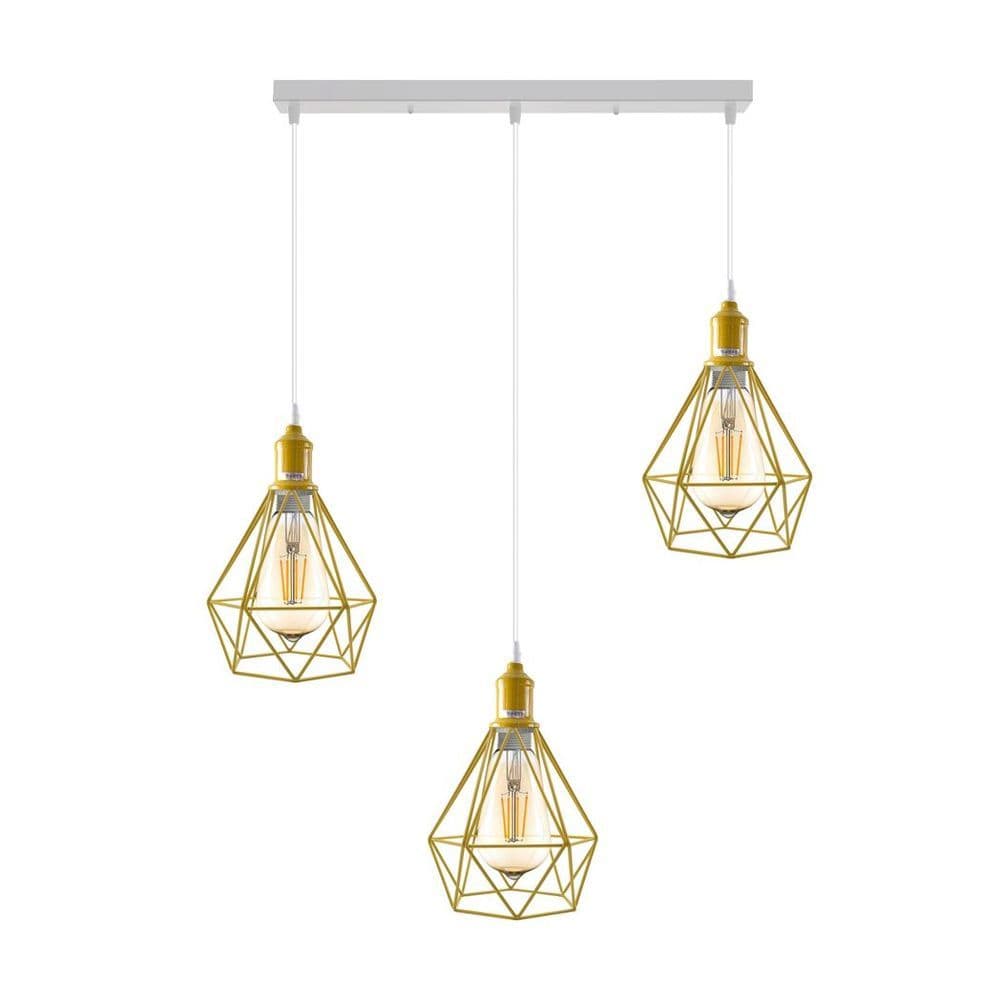 image-Pendant Industrial Ceiling Light Fitting, Metal Open Style Vintage Lamp Shade