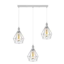 image-Pendant Industrial Ceiling Light Fitting, Metal Open Style Vintage Lamp Shade