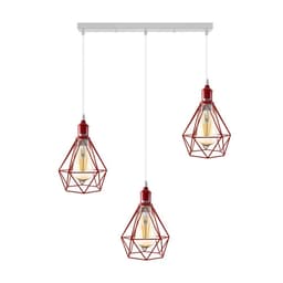 image-Pendant Industrial Ceiling Light Fitting, Metal Open Style Vintage Lamp Shade