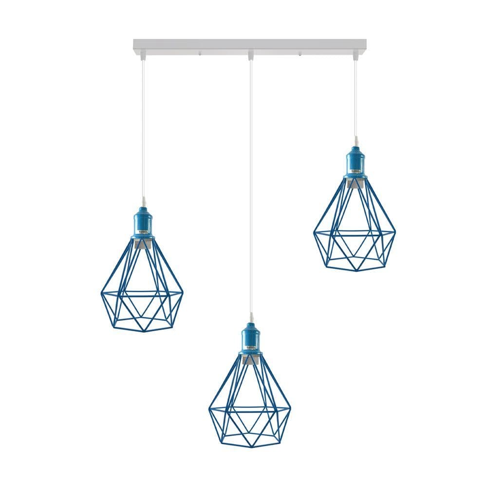 image-Pendant Industrial Ceiling Light Fitting, Metal Open Style Vintage Lamp Shade