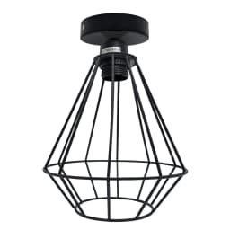 image-Vintage Industrial Geometric Diamond Shaped E27 Light Fitting 60W Lighting Bulb Holder