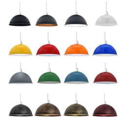 image-Vintage Industrial Easy Fit Dome Shaped Lamp Shade Ceiling, Pendant, Wall Light Metal E27 Light Fitting 60W