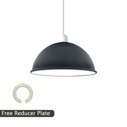 image-Vintage Industrial Easy Fit Dome Shaped Lamp Shade Ceiling, Pendant, Wall Light Metal E27 Light Fitting 60W