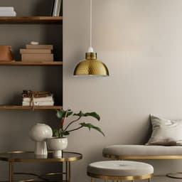 image-2 Pack Retro Industrial Easy Fit Lamp Light Shade E27 Base Pendant Metal 26cm Dome Shape Vintage Large Lamp Shades