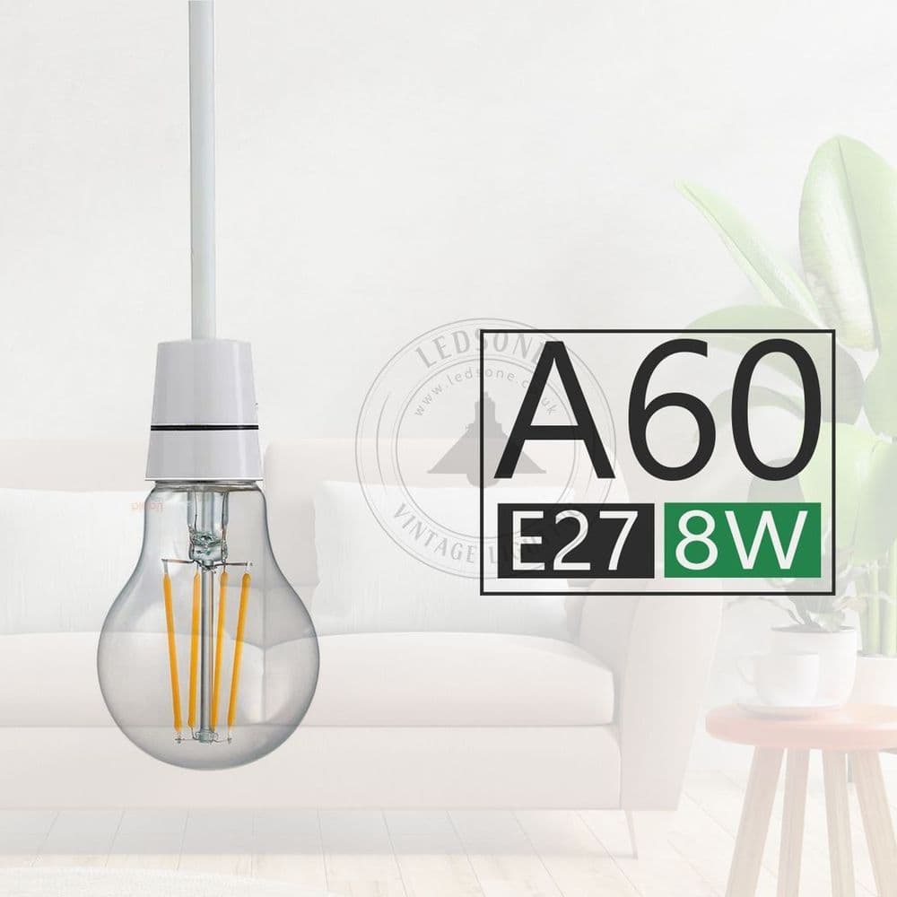 image-2 Pack E27,B22 LED Edison Dimmable Vintage Amber Glass Warm white 2700K, Cool white 6000K Light Bulbs