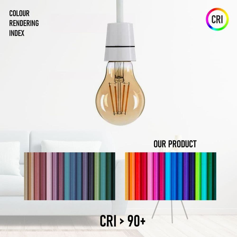 image-2 Pack A60 B22 4W Bayonet Style LED filament Retro Amber light bulb Warm white glass bulbs 2700K Light Bulbs