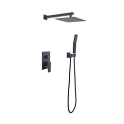 image-10 inch Shower Head Bathroom Luxury Rain Mixer Shower Complete Combo Set Wall Mounted