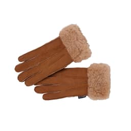 image-Nordvek Womens Sheepskin Gloves With Fur Cuff - 301-100