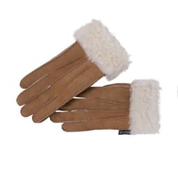 image-Nordvek Womens Sheepskin Gloves With Fur Cuff - 301-100
