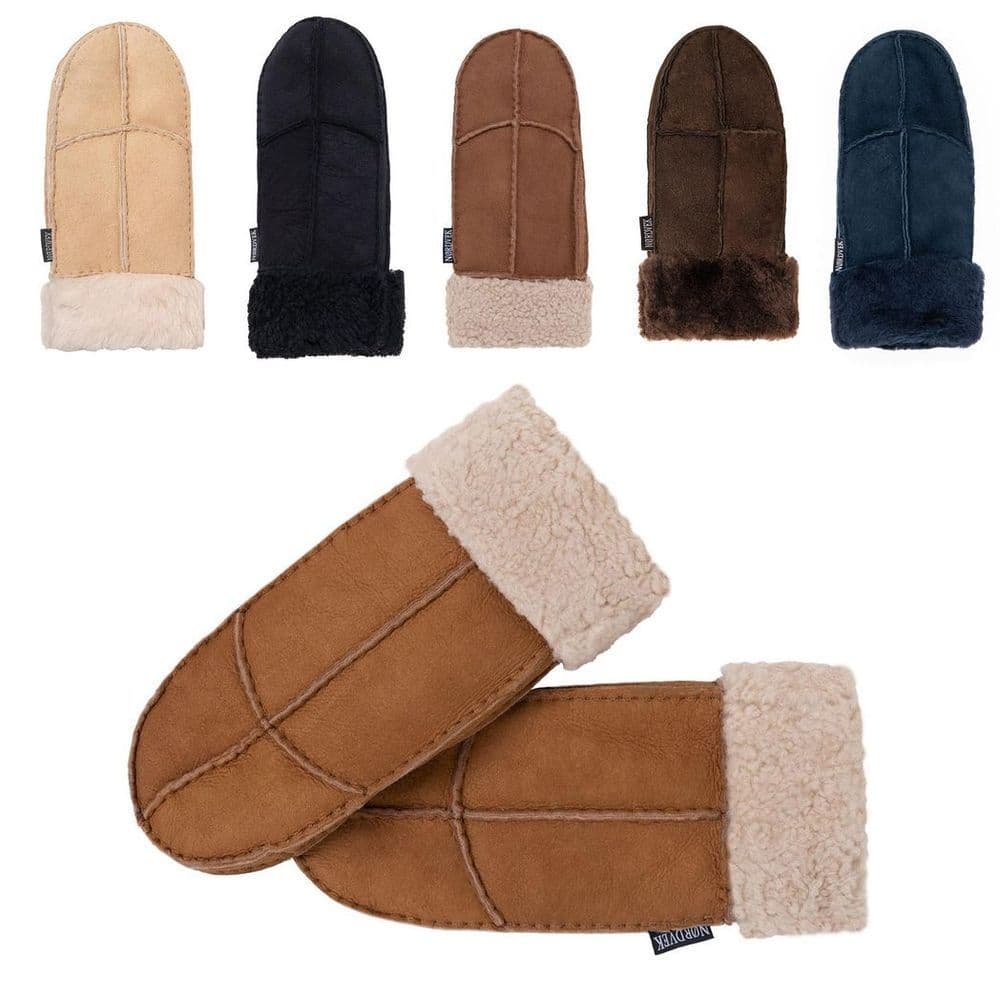image-Nordvek Womens Sheepskin Mittens - 308-100