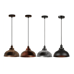 image-11 Inch Vintage Dome Pendant Light Farmhouse Light Fixtures~1139