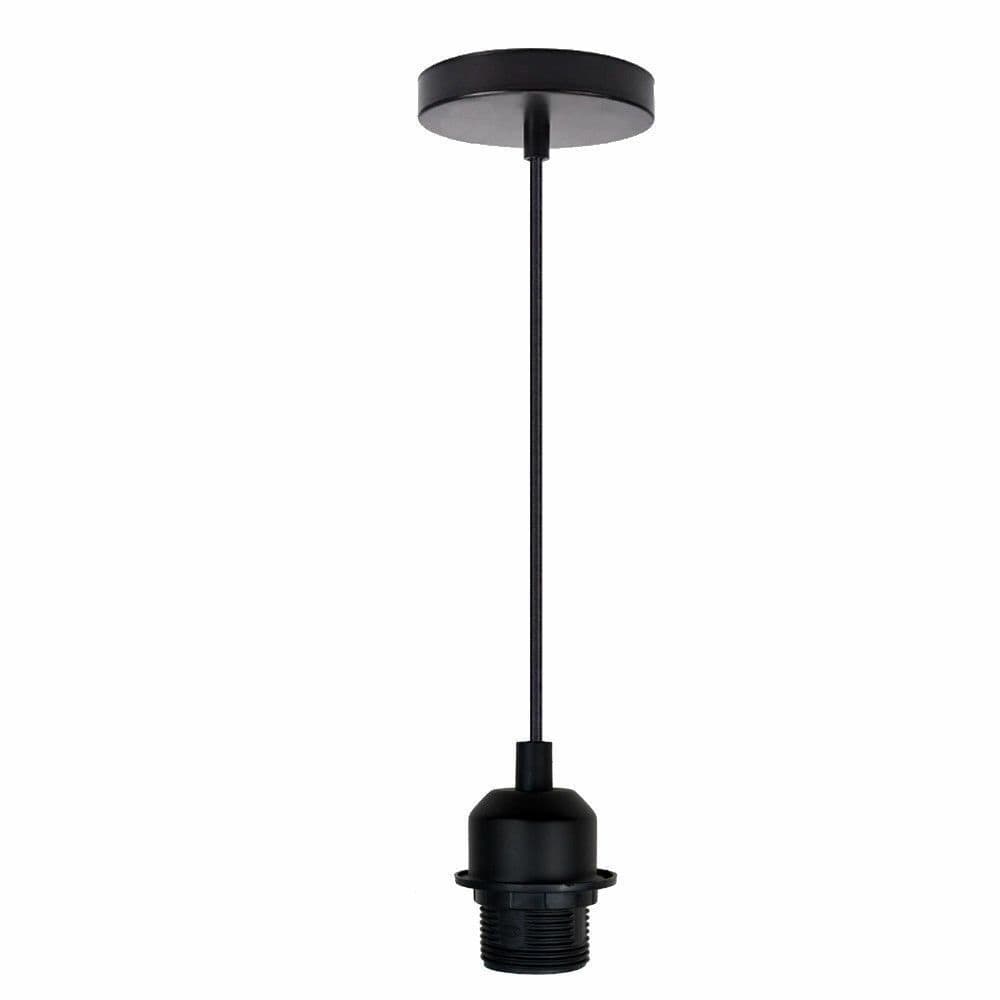 image-Vintage Hanging Pendant Ceiling Rose Lamp Holder PVC Flex Fitting Light~1461