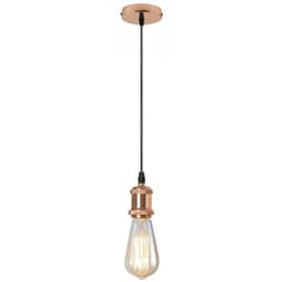 image-E26 Screw Ceiling Pendant Light Fitting Lamp Rose Gold Light fixture~1549