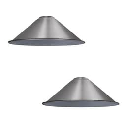 image-Chrome Cone Lamp Shade Metal Light Shade With Free Reducer Plate E26~1689