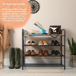 image-Haven Space Saver Shoe Rack Organiser Standard Size Sturdy & Easy To Clean