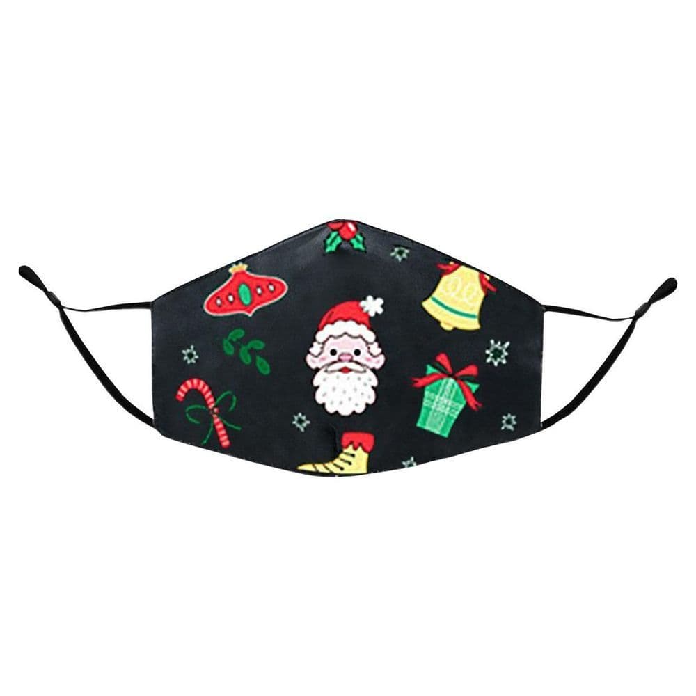 image-Termin8 Unisex Face Mask Printed Christmas Design, Lightweight & Breathable