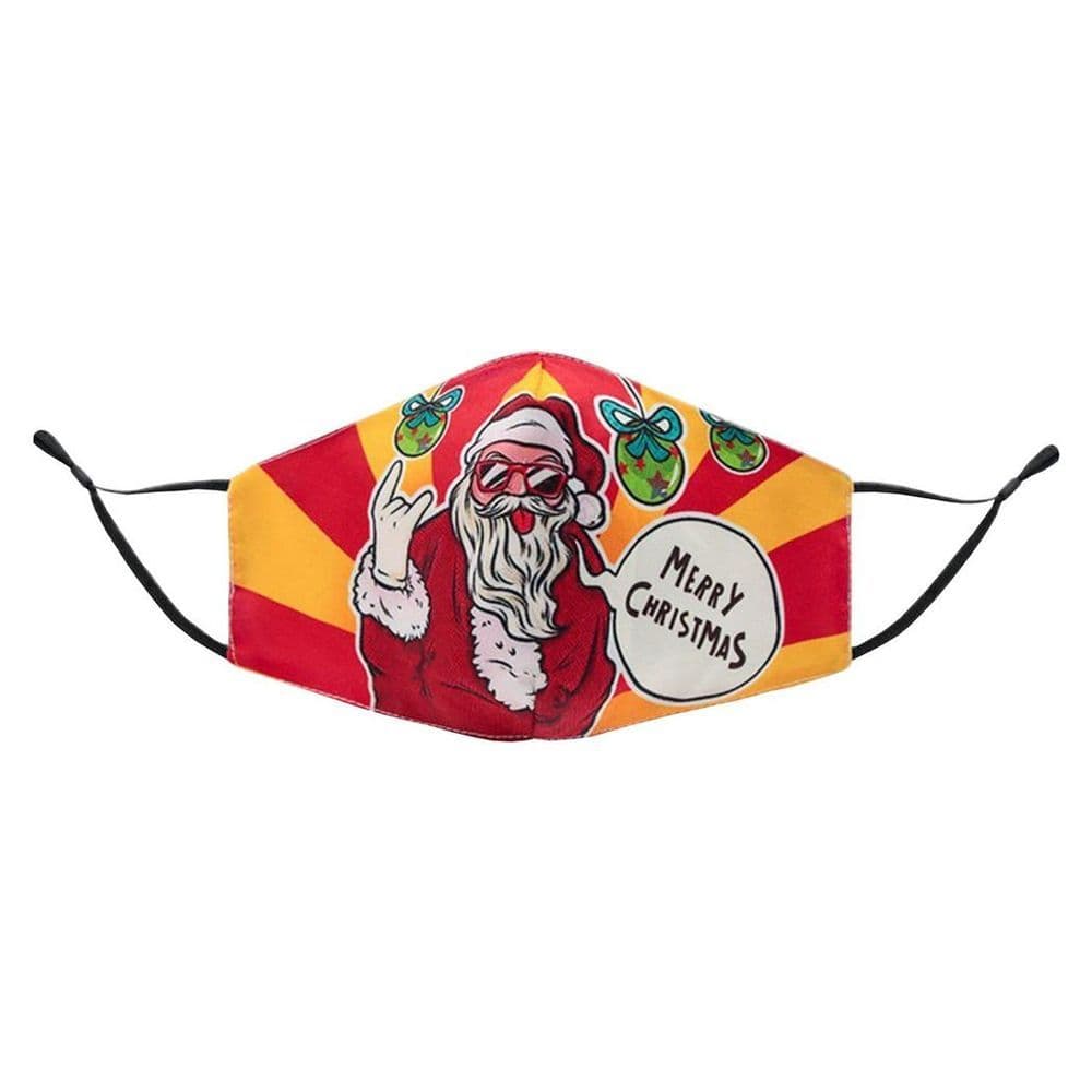 image-Termin8 Unisex Face Mask Printed Christmas Design, Lightweight & Breathable