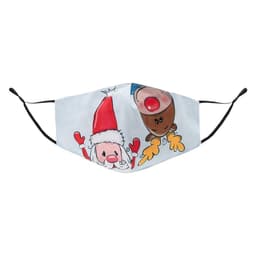 image-Termin8 Unisex Face Mask Printed Christmas Design, Lightweight & Breathable