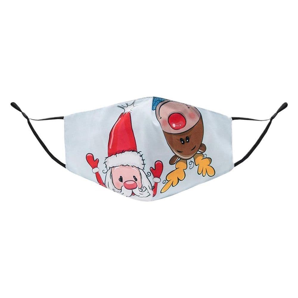 image-Termin8 Unisex Face Mask Printed Christmas Design, Lightweight & Breathable