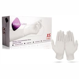 image-Latex X-Small Gloves (Age 6-10) & Spandex Kids Camouflage Face Mask (Age 6-12)