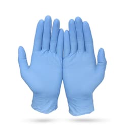 image-Vinyl Powder-Free Medical Surgical Gloves Extra Small Clear or Small Blue 100pk