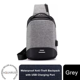 image-Mens Womens Kids Waterproof USB Laptop, Travel, School Backpack, Anti-Theft Zip