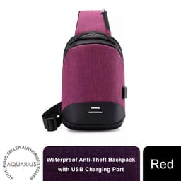 image-Mens Womens Kids Waterproof USB Laptop, Travel, School Backpack, Anti-Theft Zip